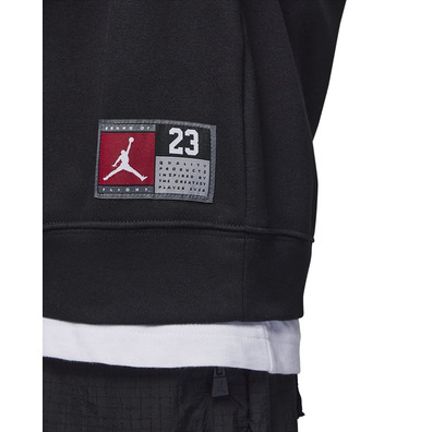 Jordan Kids Logo 23 Fleece Pullover Hoodie "Black"