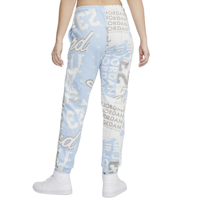 Jordan Women's Fleece Allover Printed Pants "Celestine Blue"