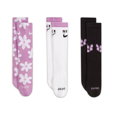 Nike Kids' Cushioned Crew Socks (3 Pares) "MulicolorK"