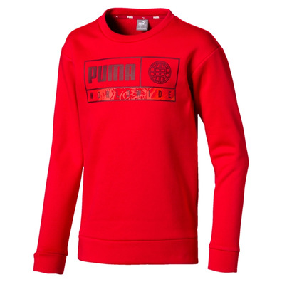 Puma Junior Alpha Graphic Crew FL