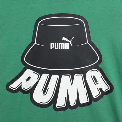 Puma Junior ESS+ MID 90s Graphic Tee B "Archive Green"