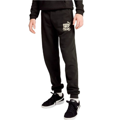 Puma ESS+ MID 90s Sweatpants FL B "Black"