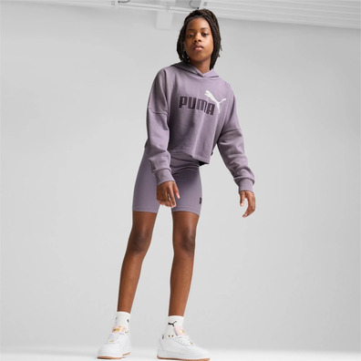 Puma Girls ESS Logo Cropped Hoodie G "Pale Plum"