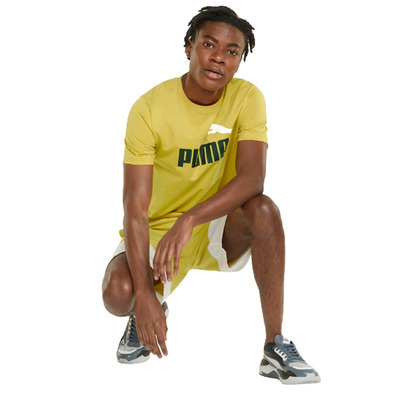 Puma Power Colorblock Woven Shorts 9" "Bamboo"