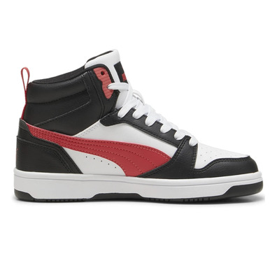 Puma Rebound V6 Mid Jr "Black-For All time Red"