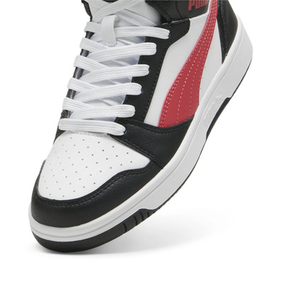 Puma Rebound V6 Mid Jr "Black-For All time Red"