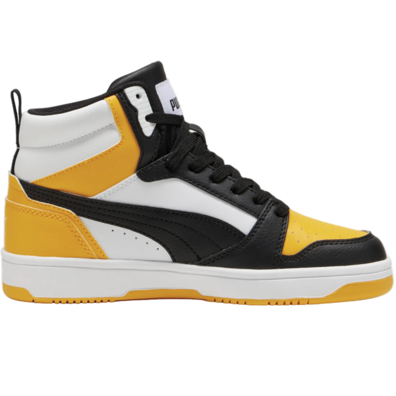 Puma Rebound V6 Mid Jr "White-Racing Yellow"