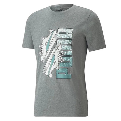 Puma Sneaker Graphic Tee "Meduim Gray"