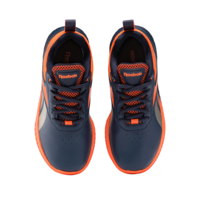 Reebok Running Kids' Rush Runner 5.0 Syn "Vector Navy-Pump Orange"