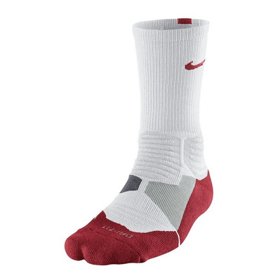 Calcetines Nike Hyper Elite Basket Crew (160/blanco/rojo/gris)