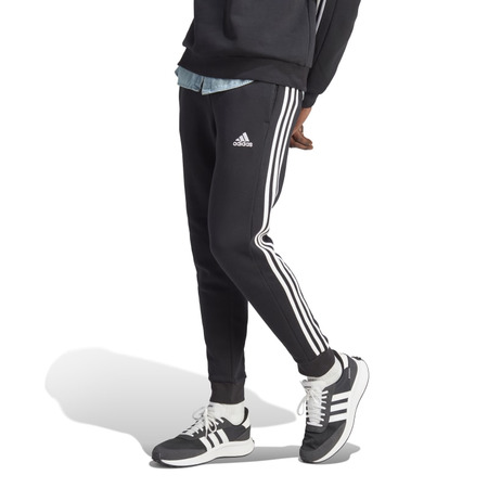 Adidas Essentials Fleece Slimfit 3-Stripes Pants "Black"