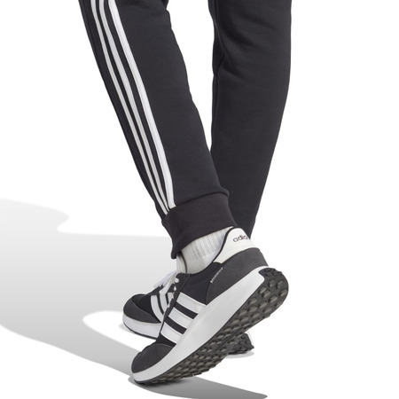 Adidas Essentials Fleece Slimfit 3-Stripes Pants "Black"