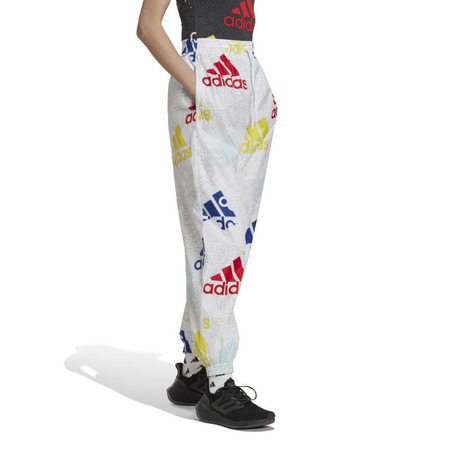 Adidas Essentials Multi-Colored Logo Loose Fit Woven Pants