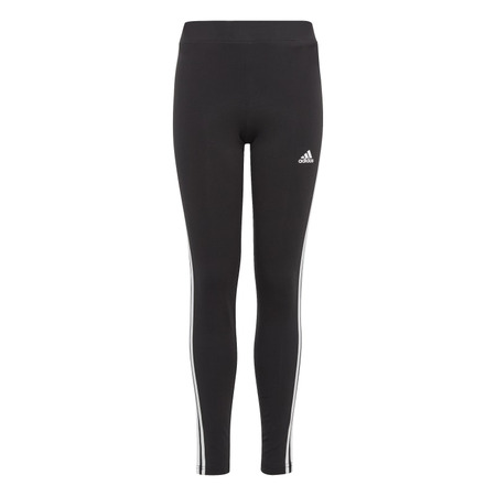 Adidas Girls Essentials 3-Stripes Cotton Leggings