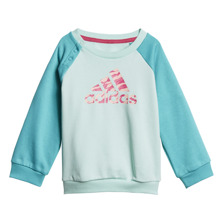 Adidas Logo Fleece Jogger Tracksuit Infants (Clear Mint/Hi-Res Aqua)