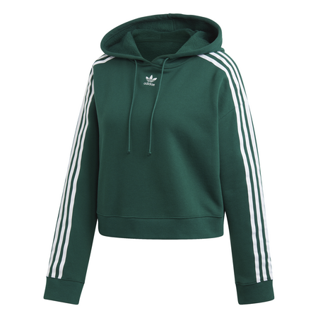 Adidas Originals Cropped Hoodie (collegiate green)