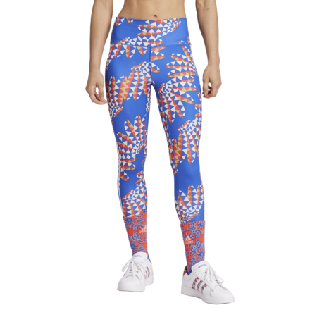 Adidas x FARM Rio 7/8 Leggings "Bold Blue-Bliss Orange'"