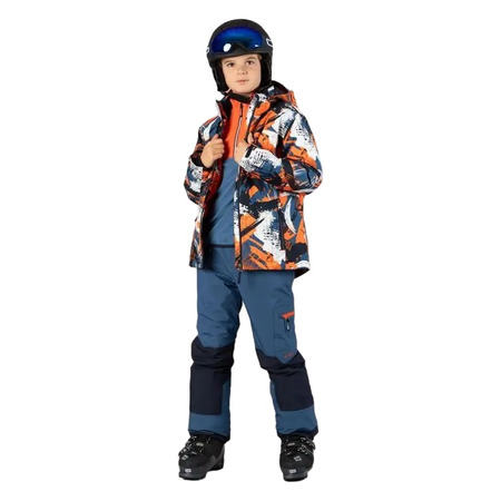 Campagnolo Boy's Freeride Ski Jacket "Bluestone-Orange"