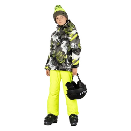 Campagnolo Boy's Freeride Ski Jacket "Olive-Yellow Flujo"