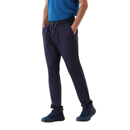 Campagnolo Men's joggers in stretch french terry "Black-Blue"