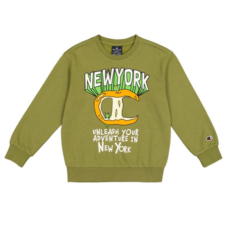 Champion Kids Graphic Fleece Sweatshirt "Olive Green"