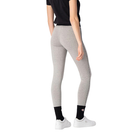 Champion Legacy Contrast Trim Cotton Leggings "Gray"