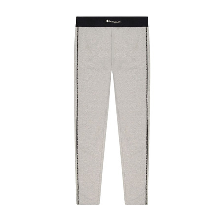 Champion Legacy Contrast Trim Cotton Leggings "Gray"