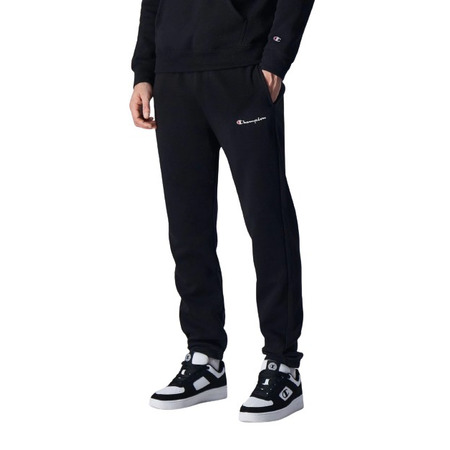 Champion Legacy Comfort Fit Scrip Logo Embroidered Elastic Cuff Pants "Black"