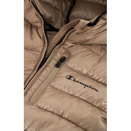 Champion Lightweight Nylon Hooded Jacket "Beige"