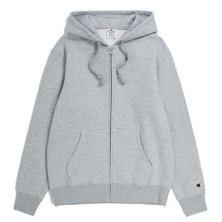 Champion Rochester Full-Zip C Logo Fleece Hoodie "Light Grey"