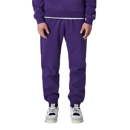 Champion Small Logo Rib Cuff Fleece Joggers "Dark Purple"