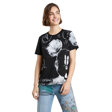 Desigual 100% Algodón Mickey Mouse T-Shirt