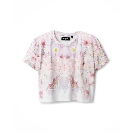 Desigual Amore Cropped T-Shirt