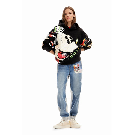 Desigual Oversize Mickey Mouse Sweatshirt "Black"