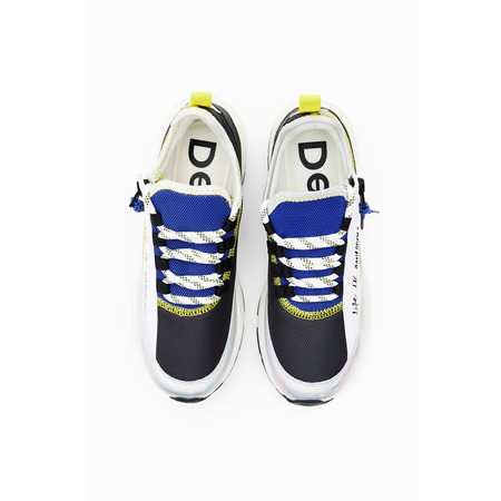 Desigual Patchwork zip-up Running Sneakers