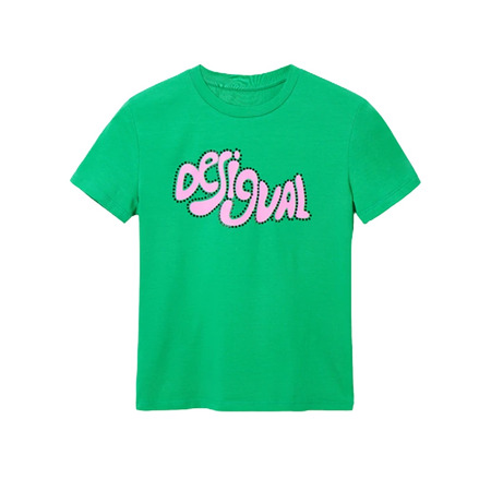 Desigual Short-Sleeved Strass T-Shirt