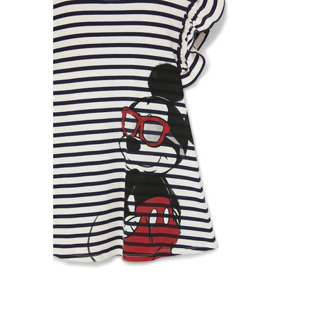 Desigual Girls Striped Mickey Mouse Dress