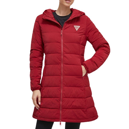 Guess Aleta Long Puffer Jacket "Bordeaux"