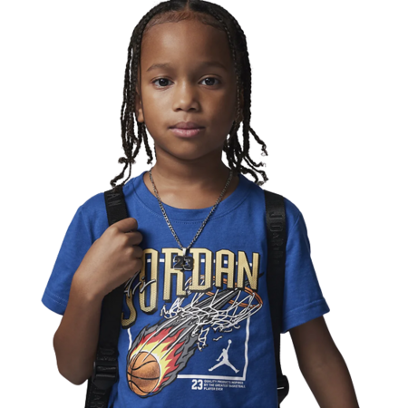 Conjunto Jordan Infants JDB Court Air Tee + Short Mesh Set "Cemen Grey-True Blue"