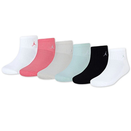 Jordan Kids JDB Everyday Essentials Ankle 6 PPack Socks "Seafoam"