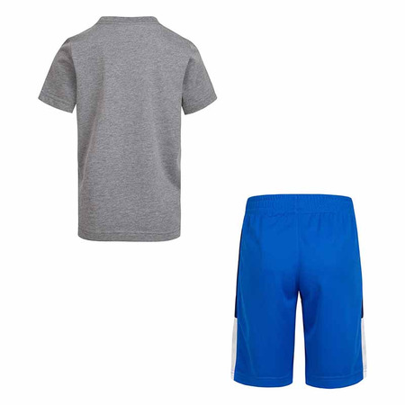 Conjunto Jordan Kids Jumping Air Tee + Short "Grey-Blue"