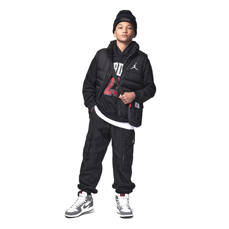 Jordan Kids Logo 23 Fleece Pullover Hoodie "Black"