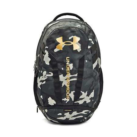 Mochila UA Hustle 5.0 "Black Metallic Gold"