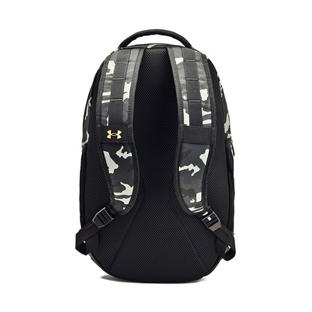 Mochila UA Hustle 5.0 "Black Metallic Gold"