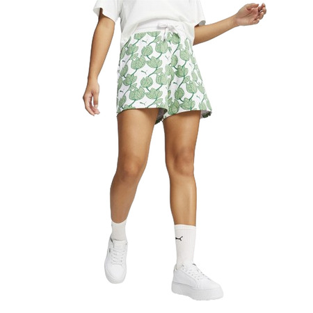 Puma ESS+ BLOSSOM 5" AOP Shorts TR "Archive Green"