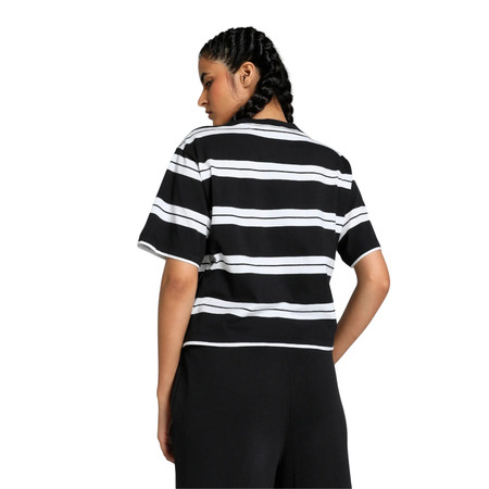 PUMA SQUAD Striped Tee "Black"