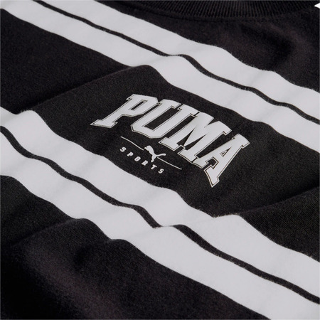 PUMA SQUAD Striped Tee "Black"