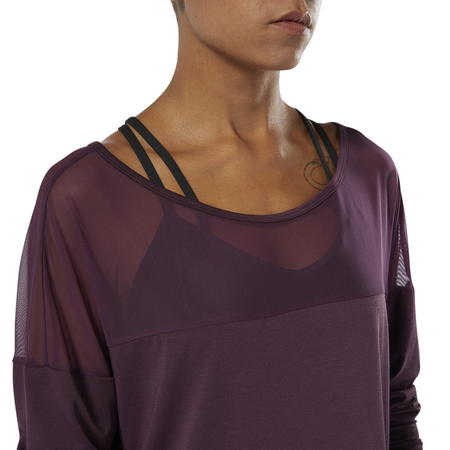 Reebok Dance Mesh Long Sleeve Top W