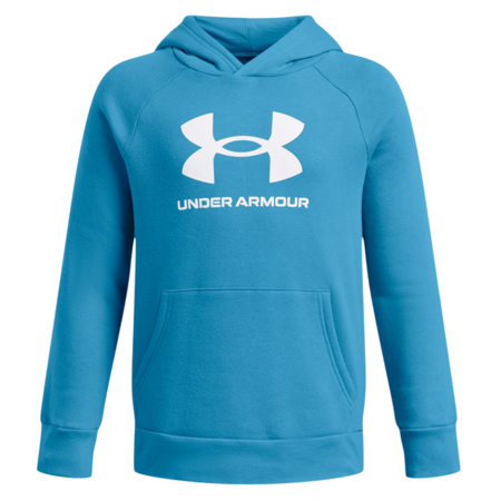 UA Boys' Rival Fleece Big Logo Hoodie "Blue"