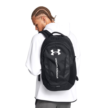 UA Hustle 6.0 Backpack "BlackWhite"